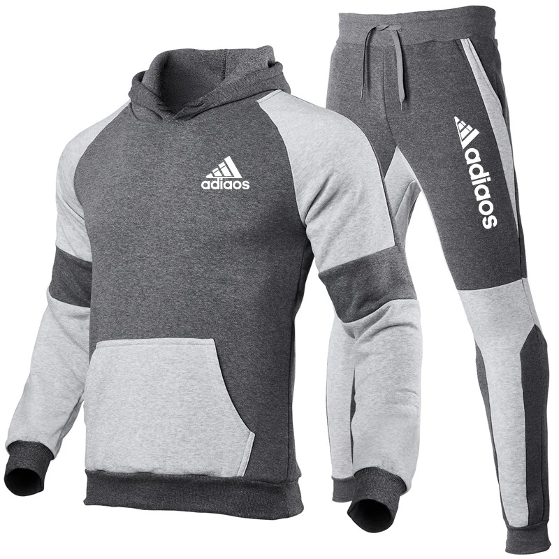 Spring Autumn Men Hoodies Sport Suit Fashion 2023 Brand Casual Tracksuit Mens Set Sports Two Piece Stripe Hoodie Pant Male Sets