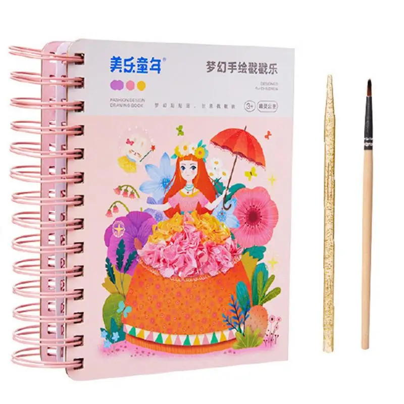 

Мультяшная игрушка для самостоятельной сборки, профессиональная игрушка для тыкать, мультяшная раскраска 3D, многофункциональная Модная книга для рисования, Экологически чистая детская