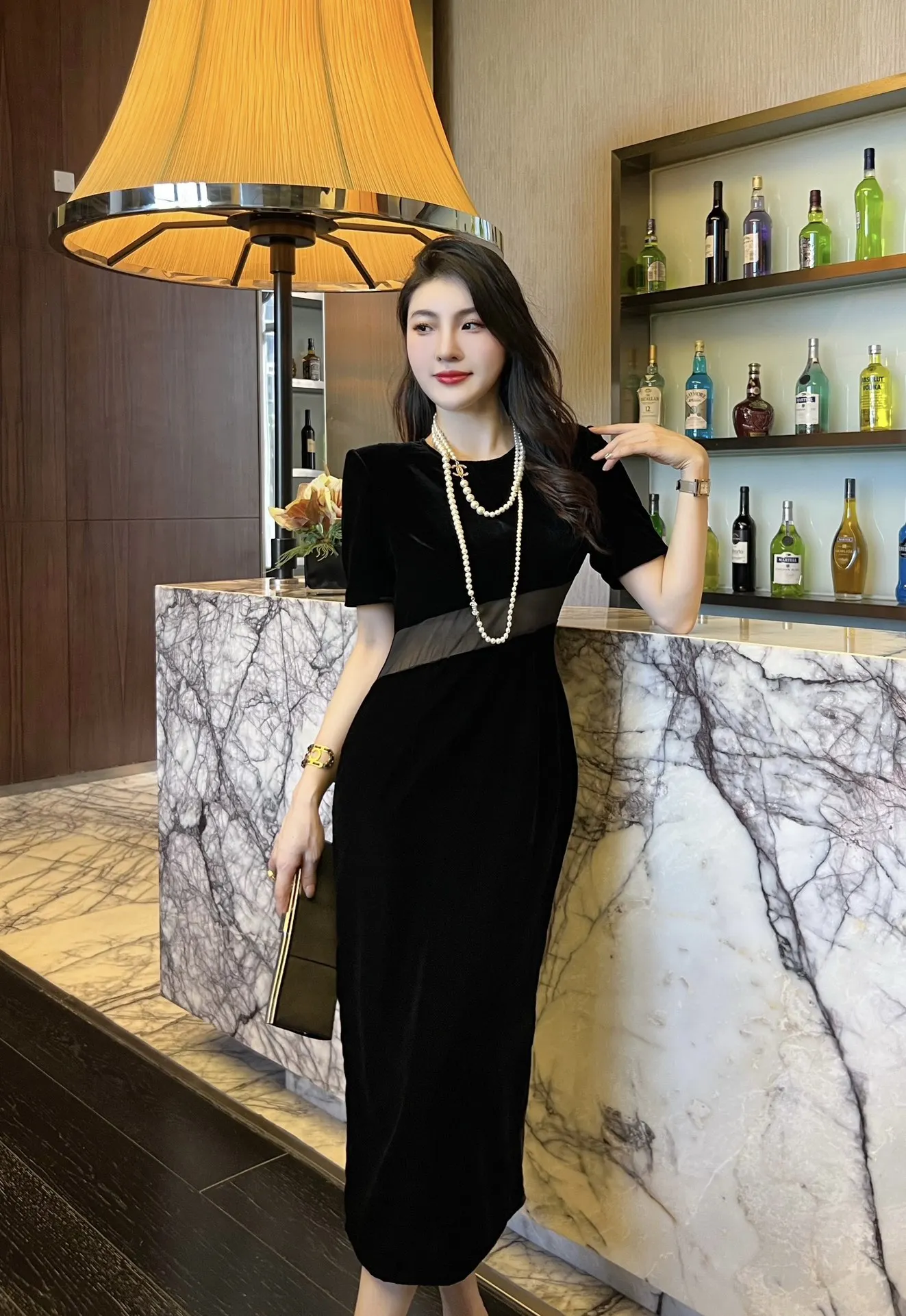 

Новинка весна-лето 2023 женская одежда плюшевое платье 0730