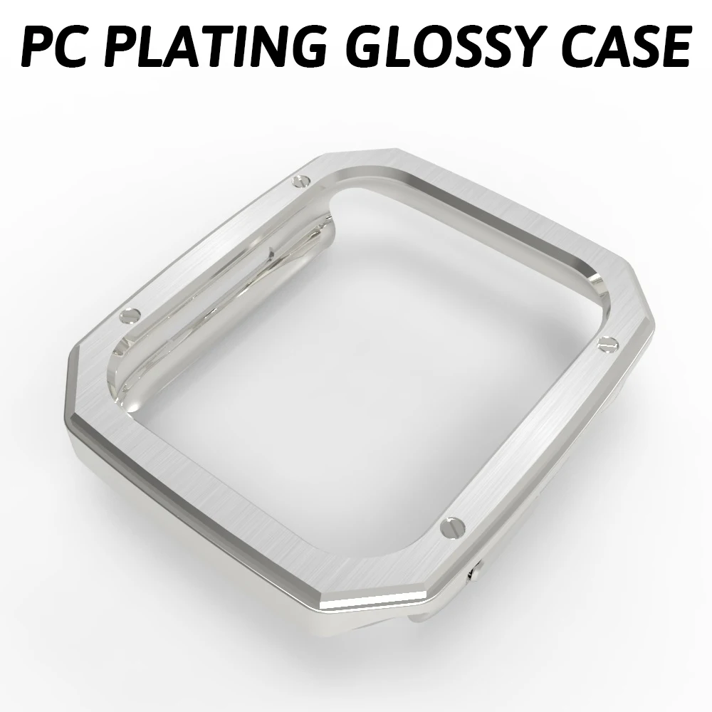 

PC Plating Glossy Case for Apple Watch Series Ultra 49mm 8 7 41mm 45mm Bumper for IWatch 6 SE 5 4 40 44mm Bazel Protective Cover