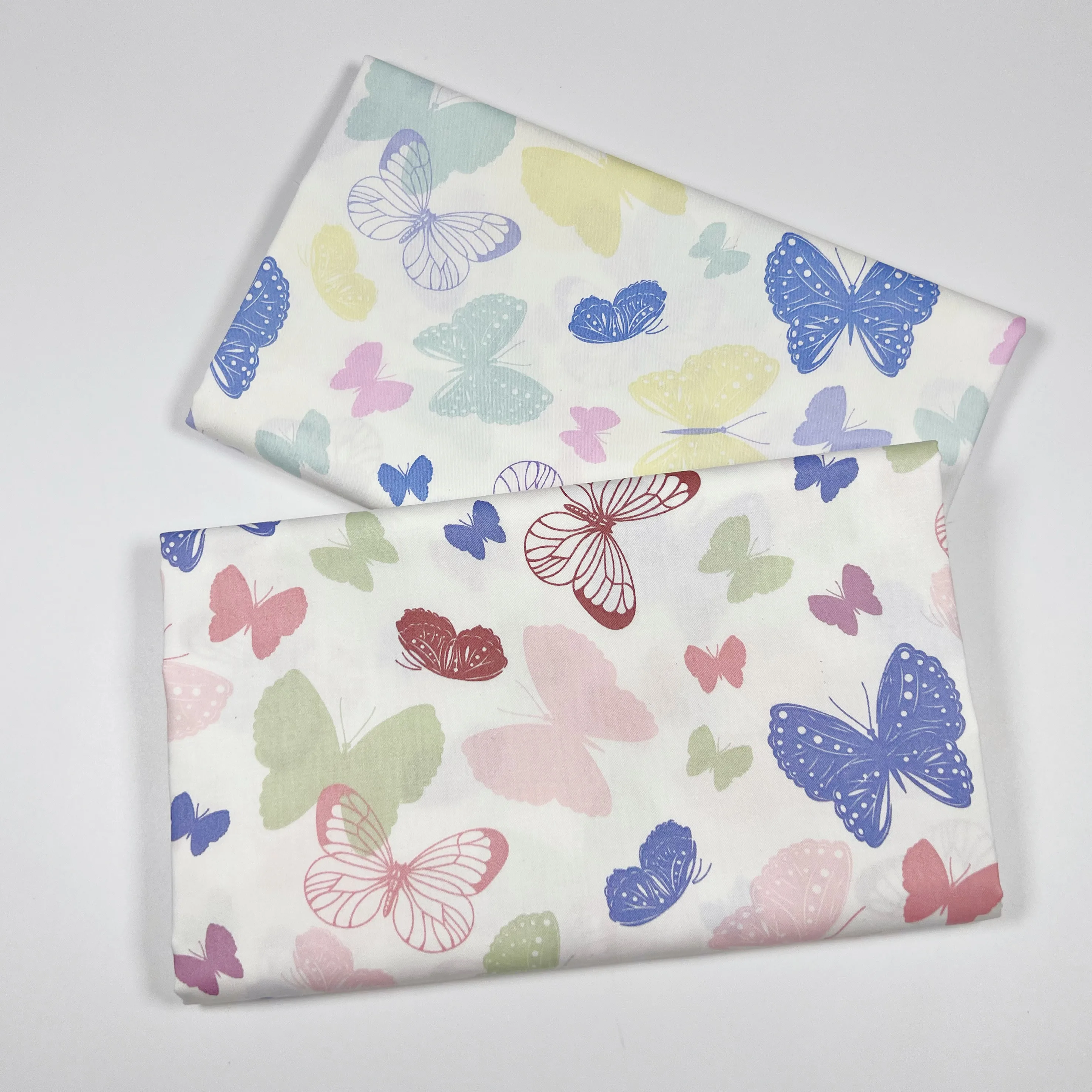 

160x50cm Butterfly Cartoon Cotton Twill Printed Cloth Bedding Handmade Clothes Decorative Tablecloth DIY Fabric