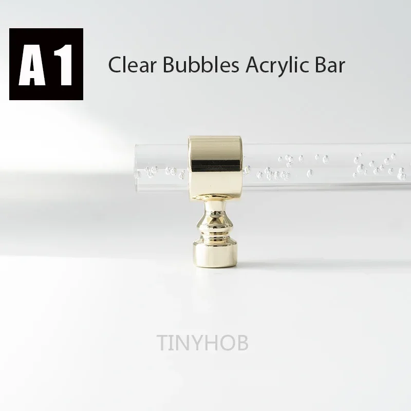 

Ручки для шкафов TINYHOB прозрачные золотые