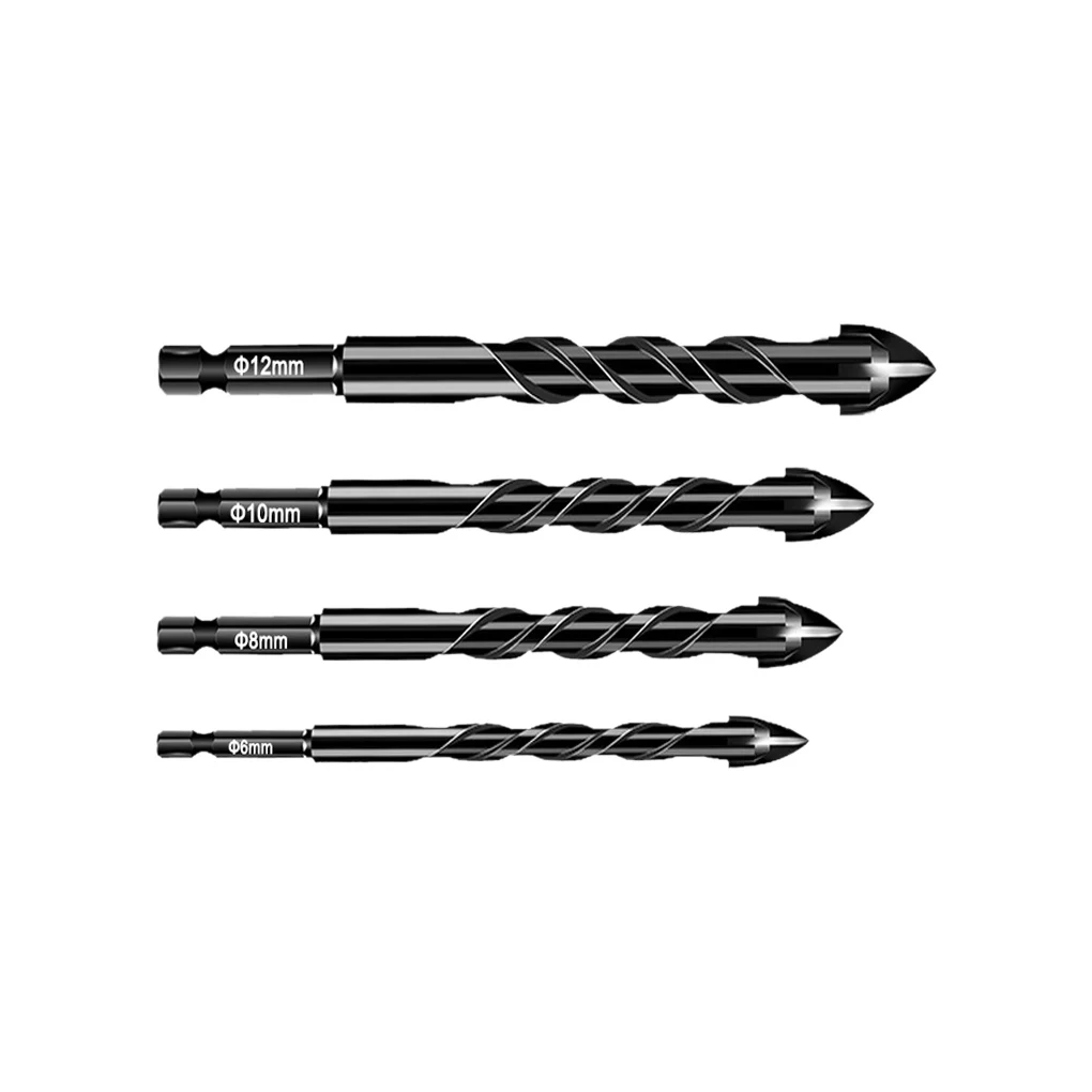 

4 шт., многоразовые твист-сверла для керамических отверстий