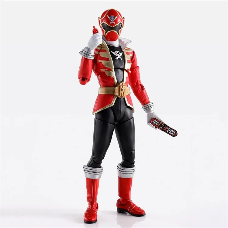 Фото Фигурки героев BANDAI SHF Shinkocchou Seihou Gokai Red, фигурки моделей S.H. Фигурок, активные игрушки, новые оригинальные фигурки №3