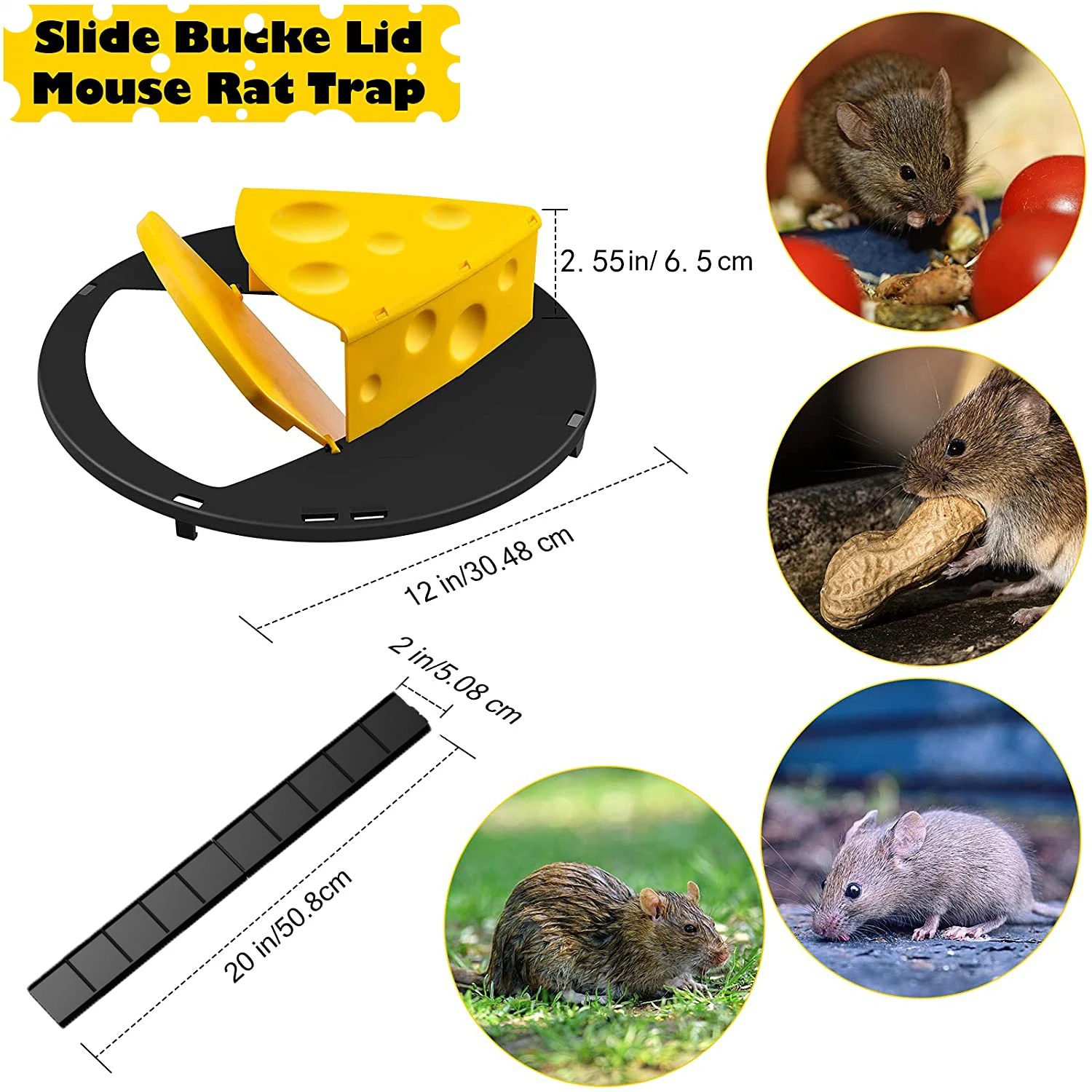Новинка 2022 года ловушка для крышек мыши и крыс съемная автоматический сброс