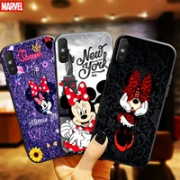 cute cartoon minnie mickey mouse phone case for xiaomi redmi 9a 9at coque silicone cover soft