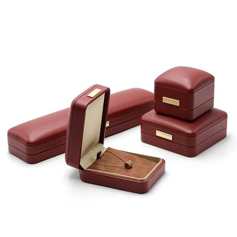 

Роскошная подарочная шкатулка из искусственной кожи для ювелирных изделий, шкатулка для колец, серег, ожерелий, подвесок, браслетов, шкатулка для хранения ювелирных изделий, подарочная коробка