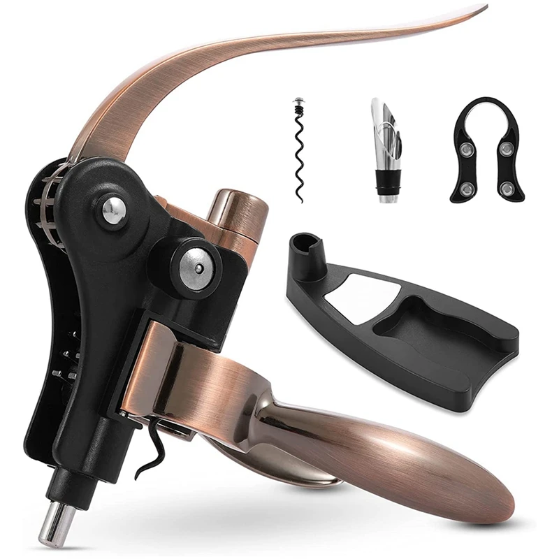 

Набор открывалок для винных бутылок, набор штопор для вина для семей и вечеринок, бронзовый