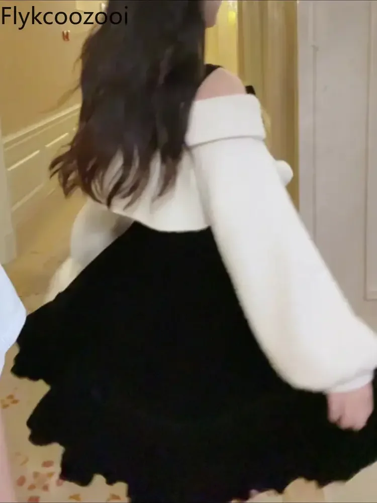 Conjunto Femenino элитное платье принцессы костюм для женщин осенне-зимняя шаль с бантом