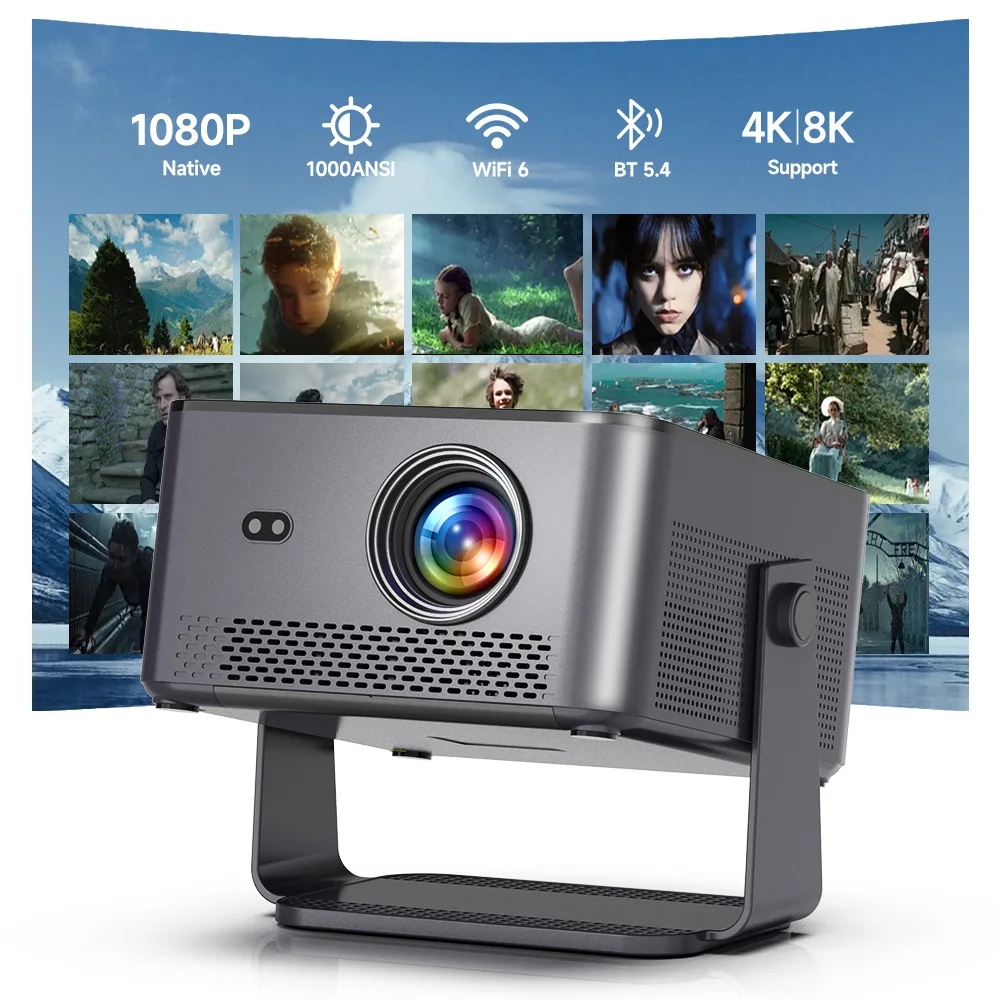 Фото Проектор Magcubic HY450MAX 1100 Ansi LED с разрешением 1080P, Android 14, поддержкой 8K, Wi-Fi 6, для домашнего кинотеатра, с голосовым управлением. №2
