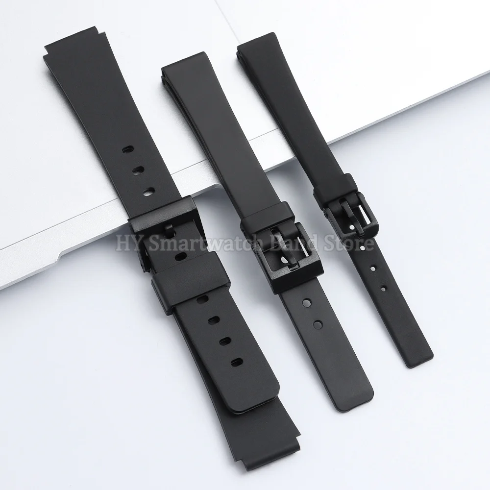 Фото Ремешок для часов из полимерной смолы 12 мм, 14 мм, 16 мм, 18 мм, 20 мм для Casio F91W, F84, F105/108, силиконовый водонепроницаемый браслет, аксессуары для часов №3