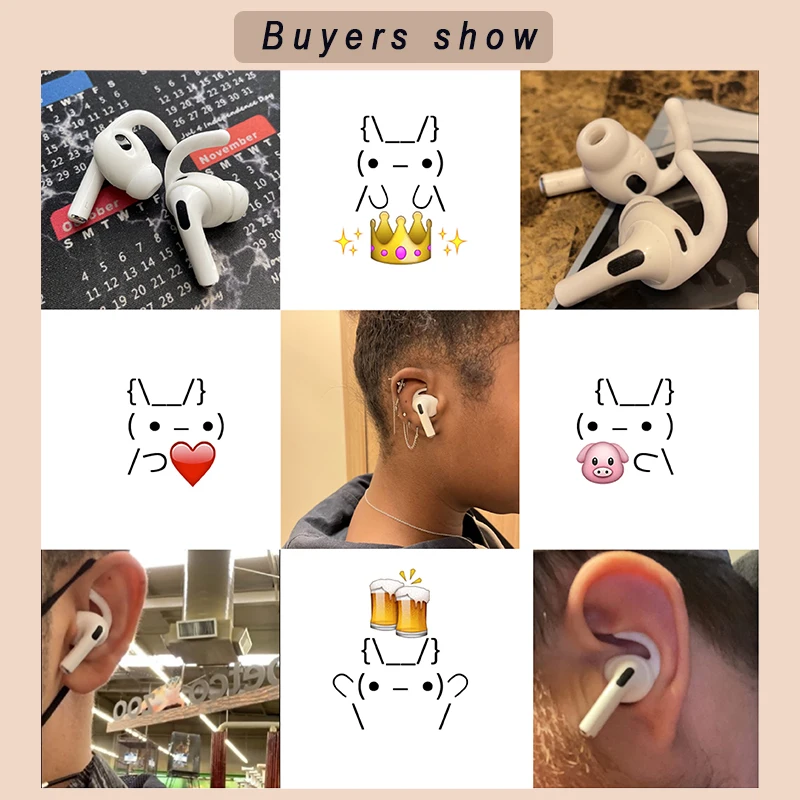 For Apple Airpods 3 Earbuds Anti Slip Ear Hook Case Cover Lost Shark Fin Eartips Air pods Earhook Earphone Accessories |