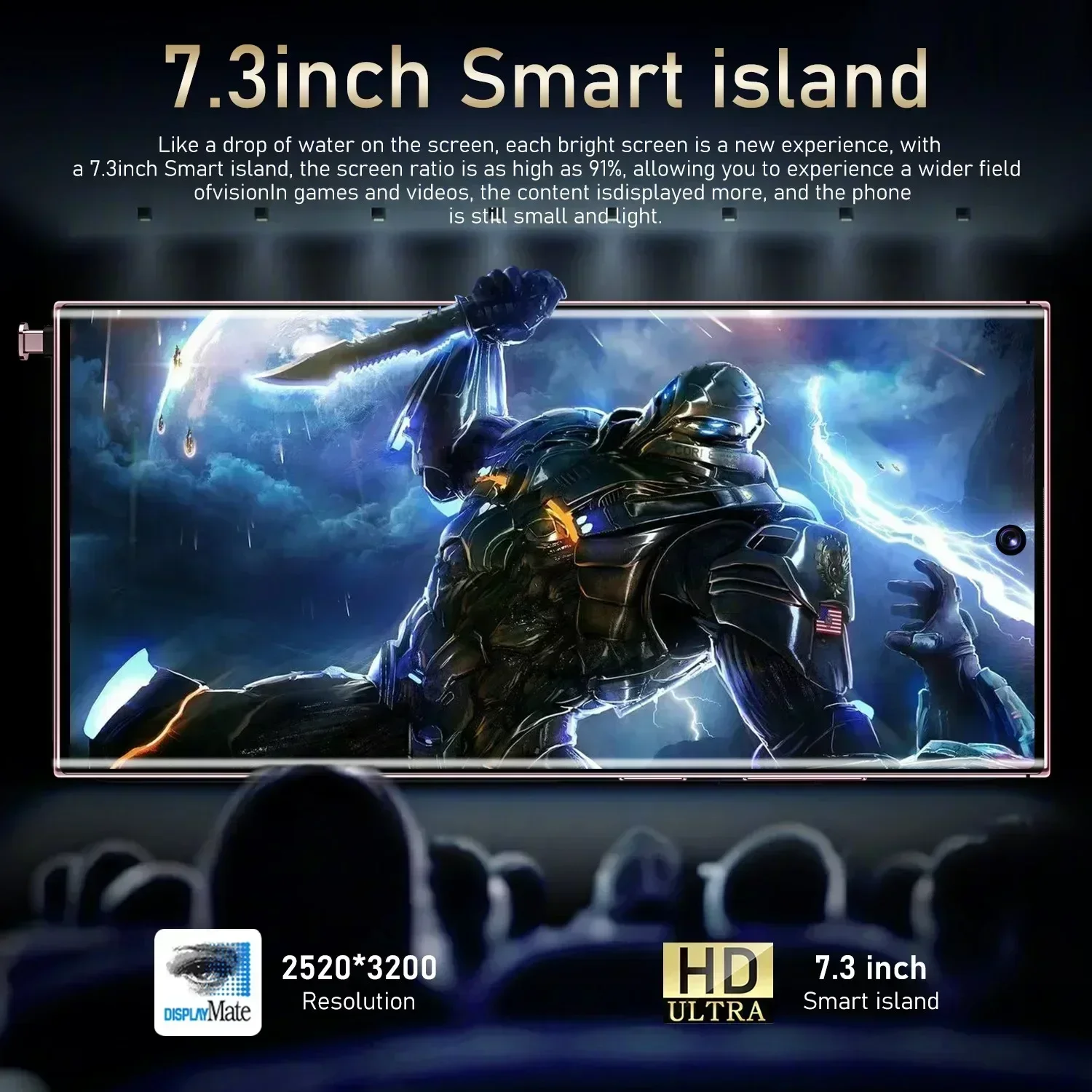 Новинка 2024 глобальная версия S24 ультрафлагманский смартфон 22 ГБ + 2 ТБ 7 3 HD экран