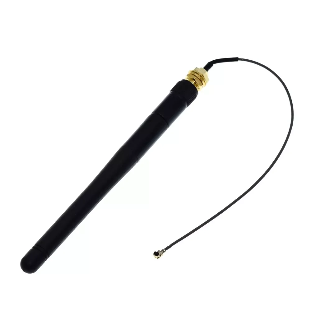 10PCS 2.4GHz 3dBi WiFi 2.4g Antenna RP-SMA Male wireless router+ 17cm PCI U.FL IPX to RP SMA Male Pigtail Cable ESP8266