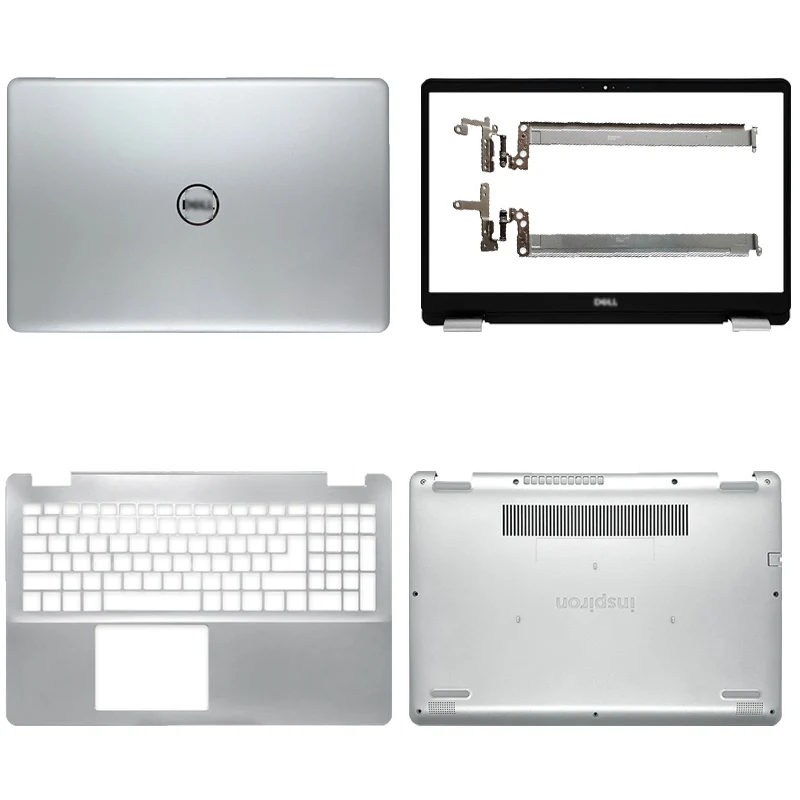 

Новый чехол для ноутбука Dell Inspiron 15 5000 5584, задняя крышка ЖК-дисплея/Передняя панель/петля ЖК-дисплея/Упор для рук/Нижняя крышка, серебристый чехол