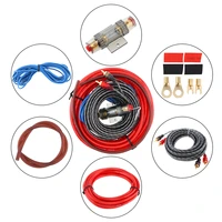 1 set car audio wire wiring kits car speaker woofer cables car power amplifier audio line power line with fuse suit for car