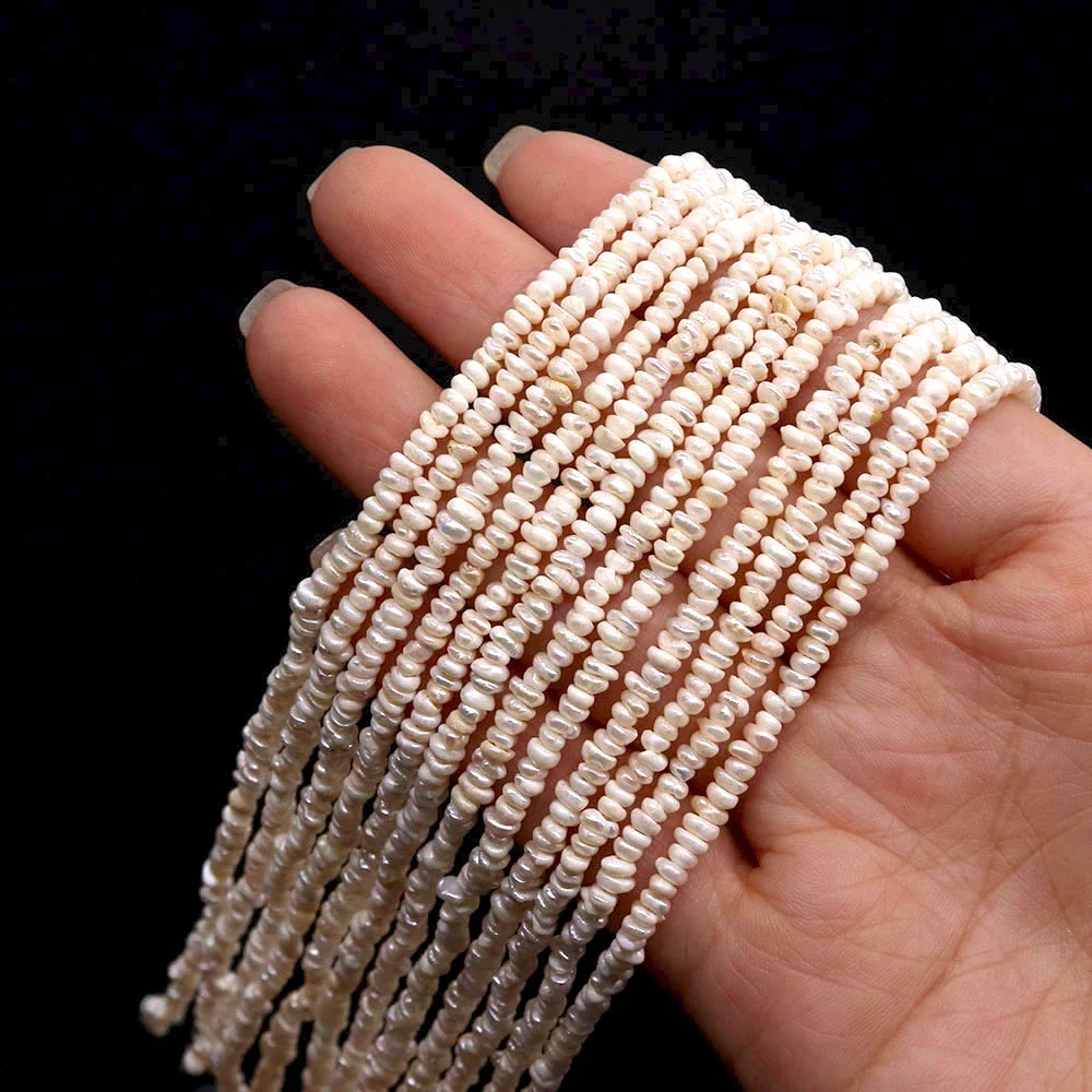 Бусины Из Натурального пресноводного жемчуга 3-4 мм