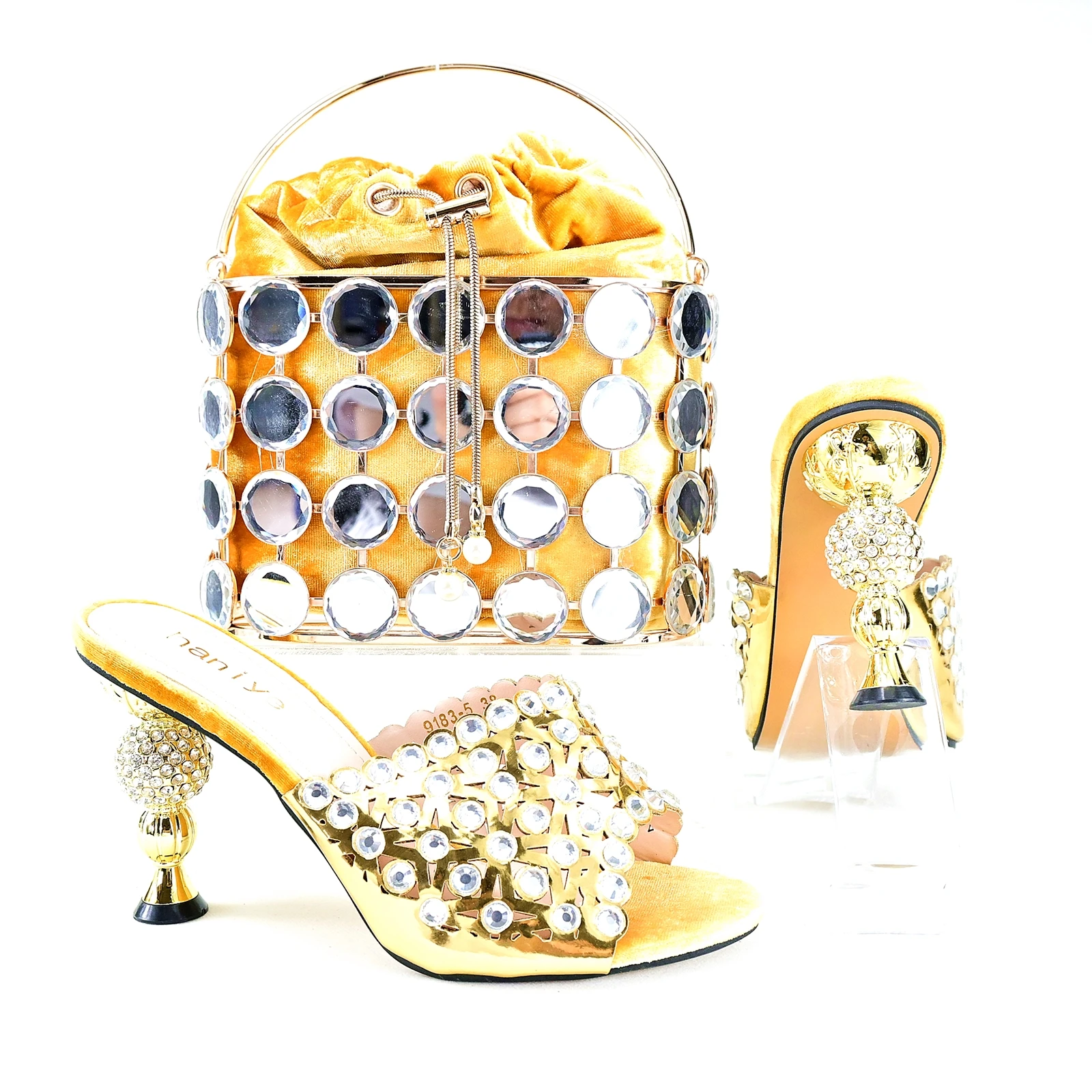 

doershow Women Shoes and Bags To Match Set Italy Party Pumps Italian Matching Shoe and Bag Set for Party shoes! SRT1-22