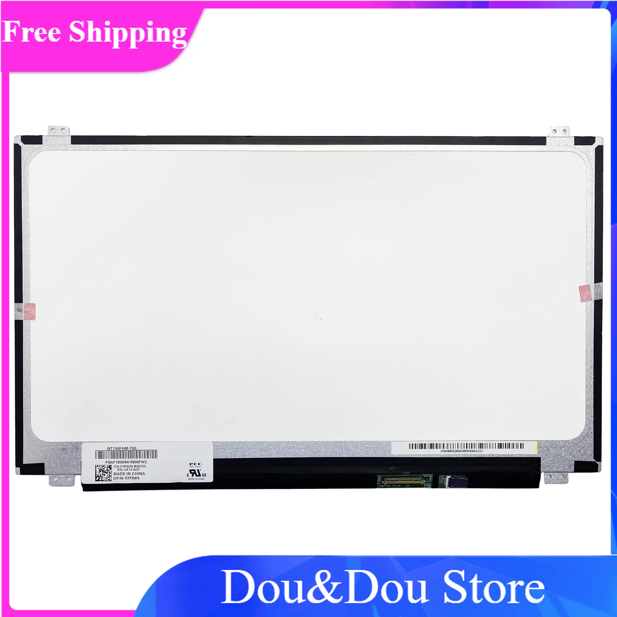 

NT156FHM-T00 FHD For Dell Inspiron 15 5570 5575 Matrix Display Panel 15.6" 1920x1080 EDP 40Pins Laptop LCD Touch Screen