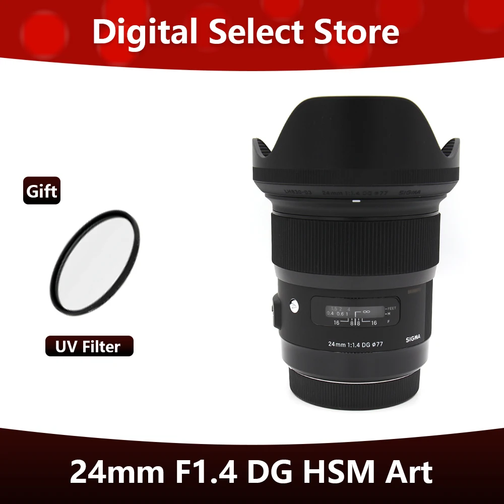 

Sigma 24mm F1.4 DG HSM Art Lens for Canon Nikon Sony E Mount