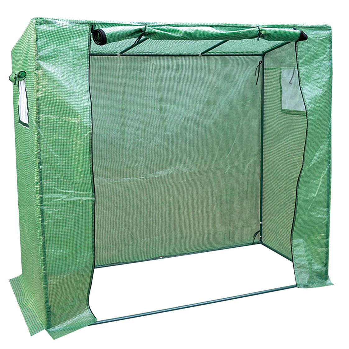 Уличная садовая теплица VOKANDA 200x77x169 см стальная трубка 150 1 дверь 2 окна помидоры