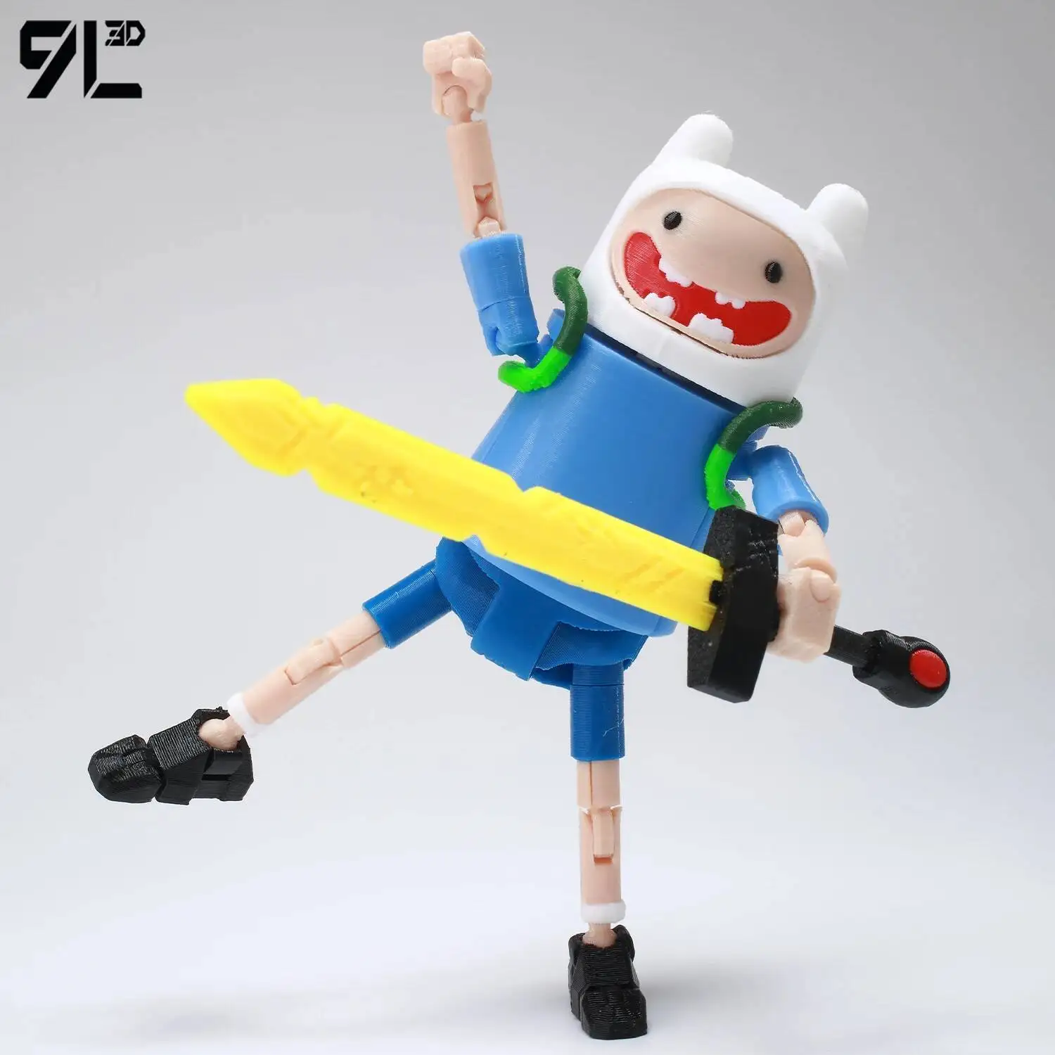 Фото Коллекционная фигурка Lucky Dummy13 Titan13: 9-суставчатая 3D-печатная фигурка синего мальчика в белой шляпе, подарок на день рождения, игрушка №1