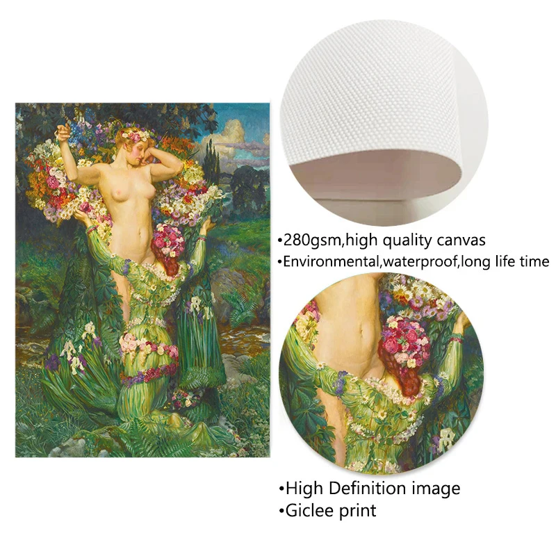 Картина на холсте женская