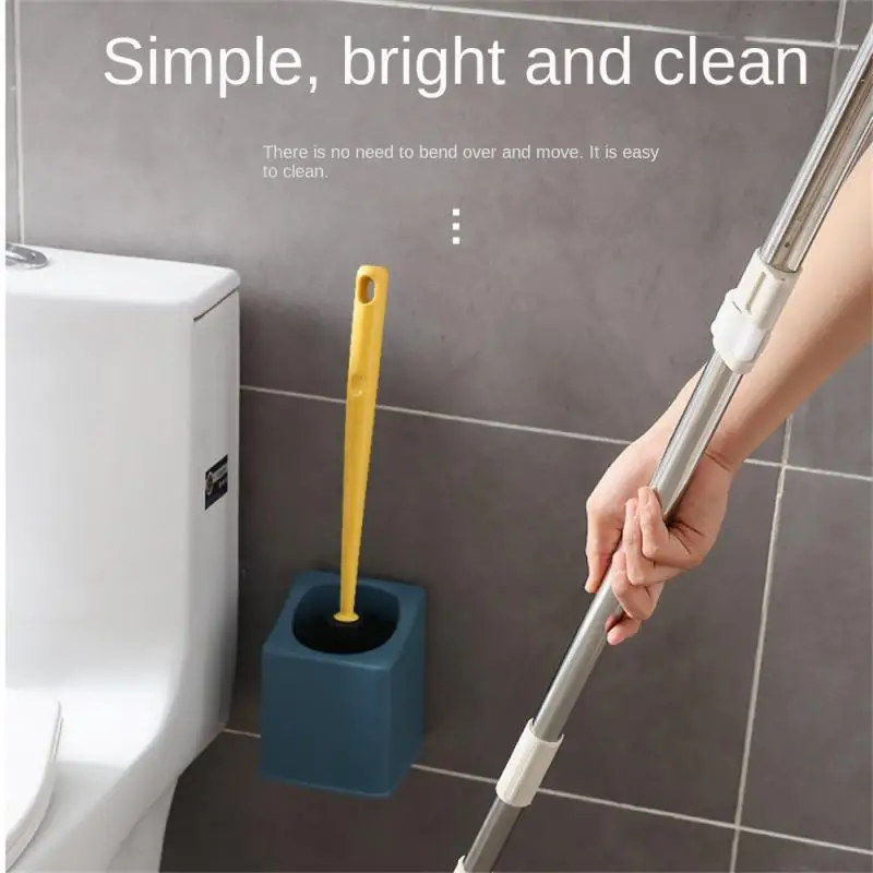 

Non-punch Cleaning Brush Creative With Base Washing Toilet Brush Long Handle Toilet Brush Home Bathroom Accessories Bathroom