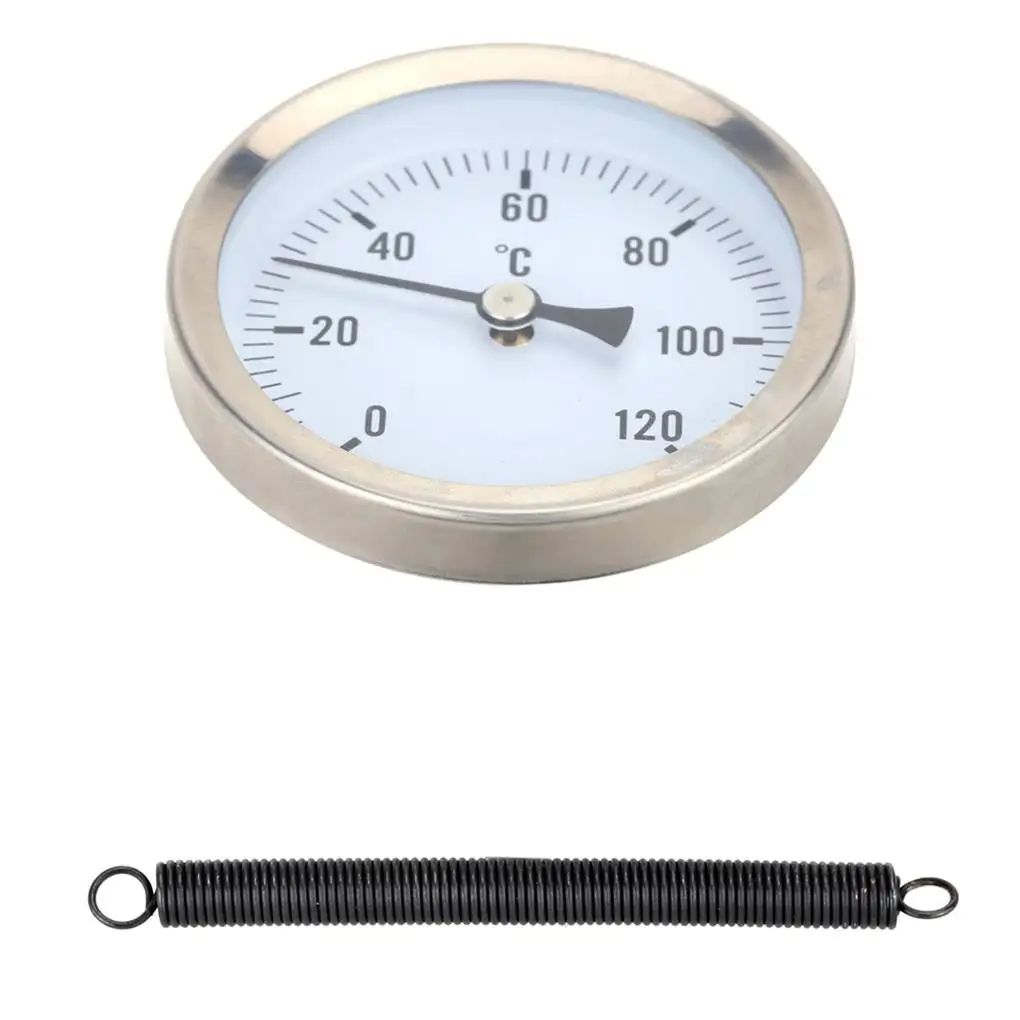 

Heating Hot Water Pipe Professional Thermometer 63mm Dial Temp Gauge