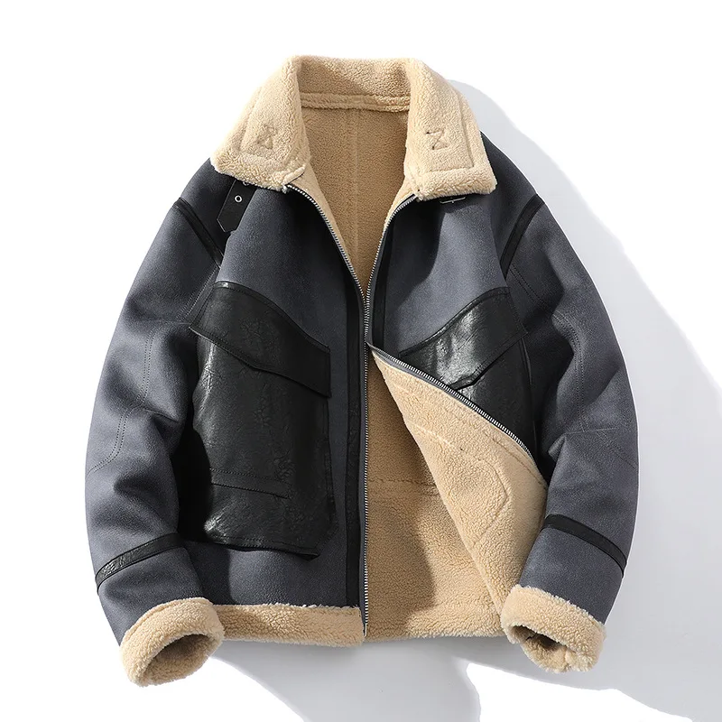 

2023 new arrival Men's warm overcoat men Casual jacket thicken Fur integration coat fashion Jackets high quality Windbreaker