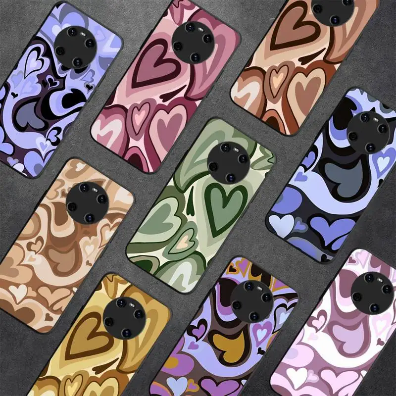 

Love Heart Phone Case for Huawei Y 6 9 7 5 8s prime 2019 2018 enjoy 7 plus