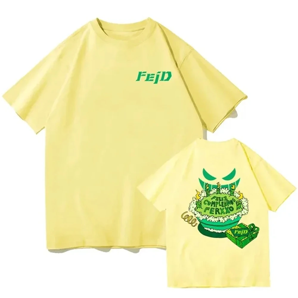 Feliz Cumpleaños 2024 Женская Хлопковая Футболка Tour Уличная Одежда В Стиле Хип-хоп