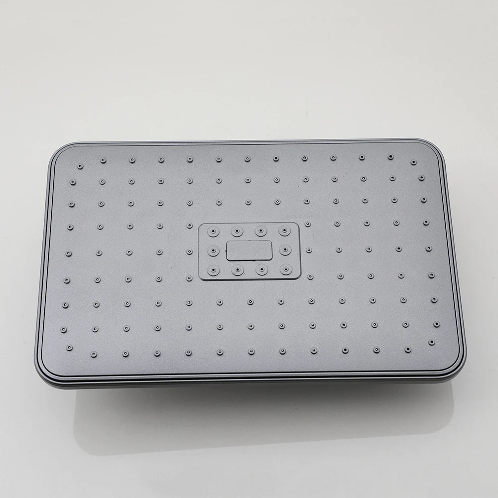 Настенный Набор OUBONI для душа в ванную комнату квадратный верхний спрей нажмите