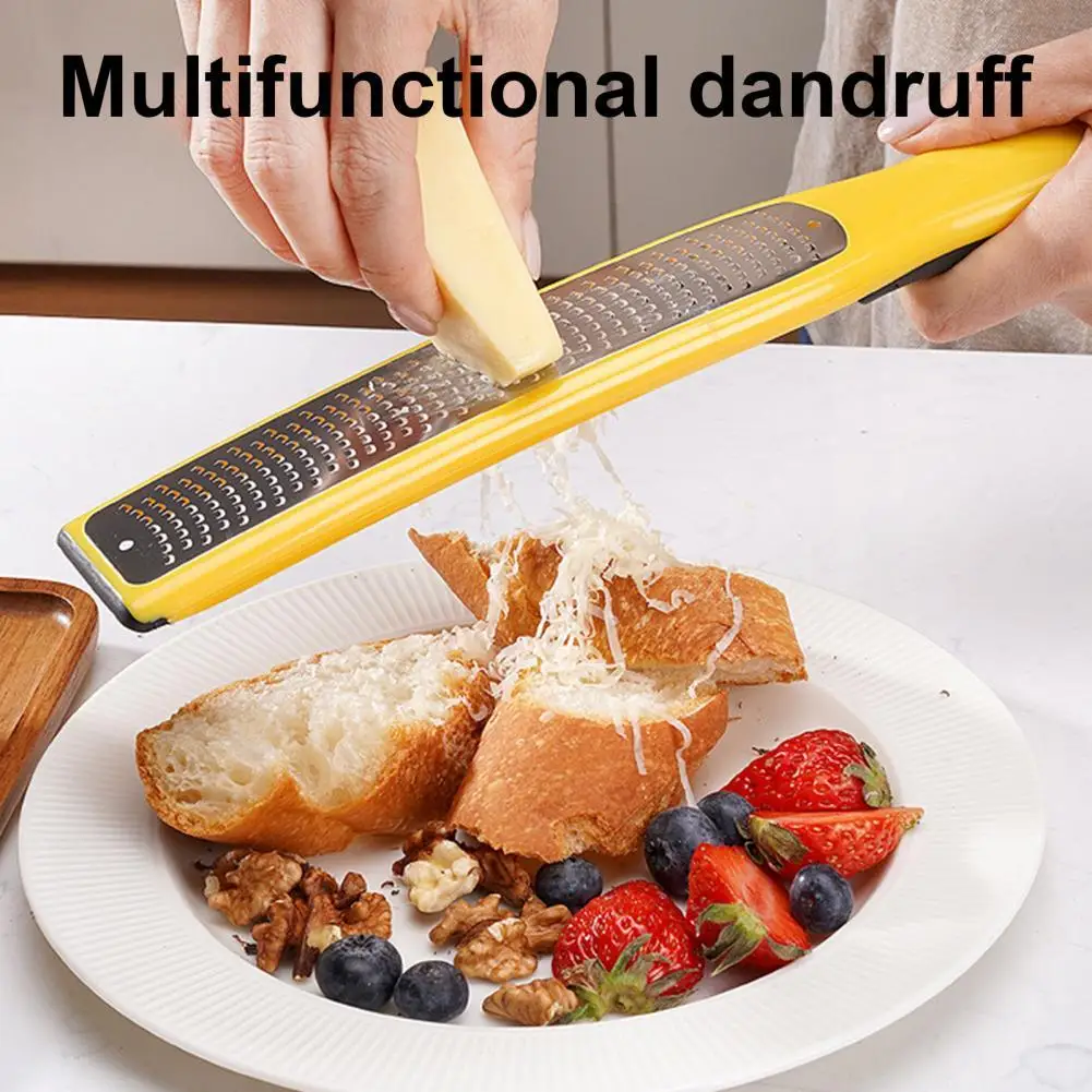 

Cheese Grate Zester with Protect Cover Stainless Steel Kitchen Grater Slicer with Non-Slip Handle Lemon Grater for Kitchen
