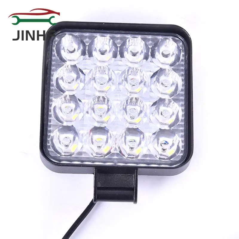 

48W 85*85mm 16 LED Work Light Square Flood Beam Bar Car SUV Off-Road Driving Fog Lamps 1 Pc