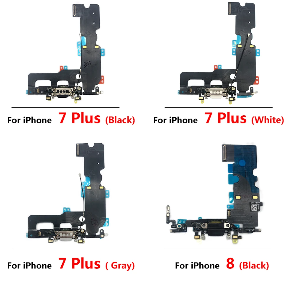 Kup 100% Oryginalny Dla Iphone 7 8 Plus X XS USB ładowarka Mic Port Dock Złącze ładowania Flex Cable