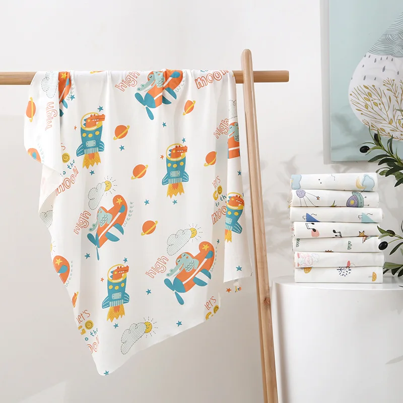 

Receiving Blanket Cotton Muslin Newborn Swaddle Blankets Baby Swaddle Wrap Diapers Cloth Infant Swaddle Balnkets