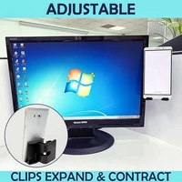 dual monitor display clip phone bracket support laptop side mount stand holder
