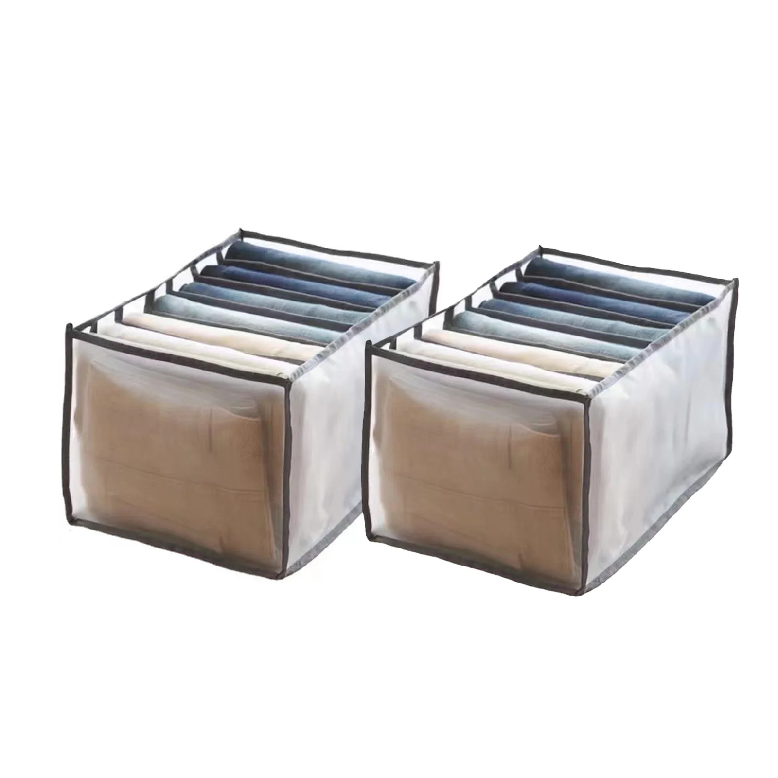 

Jeans Compartment Storage Box Closet Clothes Drawer Mesh Separation Wardrobe Storage Box Underwears Bras Storage Home Organizer