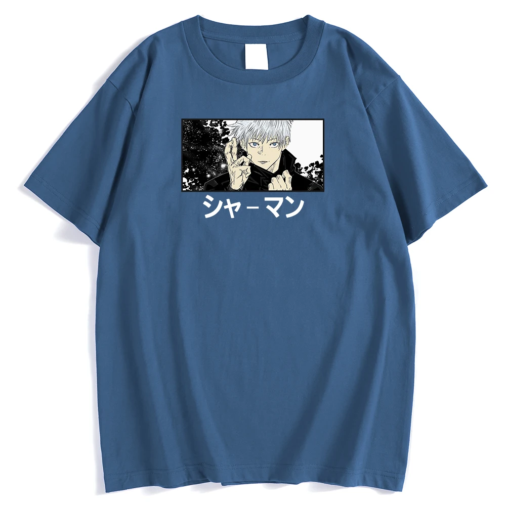 

Мужские футболки с забавным принтом Satoru Gojo Unlimited Void, спортивные футболки S-Xxxl, Уличная Повседневная футболка, Спортивная Мужская футболка ов...