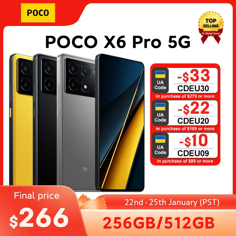 Новый POCO X6 Pro 5G глобальная версия смартфон Dimensity 8300-Ultra 6,67 "1,5 K 120Hz Flow AMOLED DotDisplay 64MP камера 67W NFC - Товары для дома - ТОПы продаж