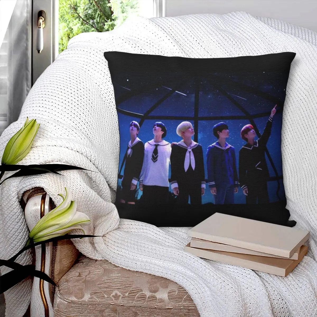 Завтра X Together Txt наволочка для подушки Kpop Декоративные диванные Dakimakura Шелковый