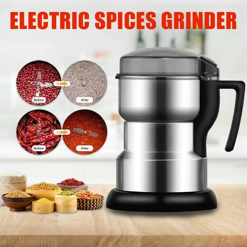 

Electric Coffee Grinder Kitchen Cereal Nut Bean Grain Spice Coffee Grinder Electric Grinding Machine Home Coffe Grinder EU Plug