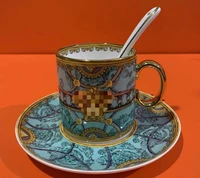 european medusa luxury coffee cup set home bone china afternoon tea office couple gift cute coffee mugs and cups