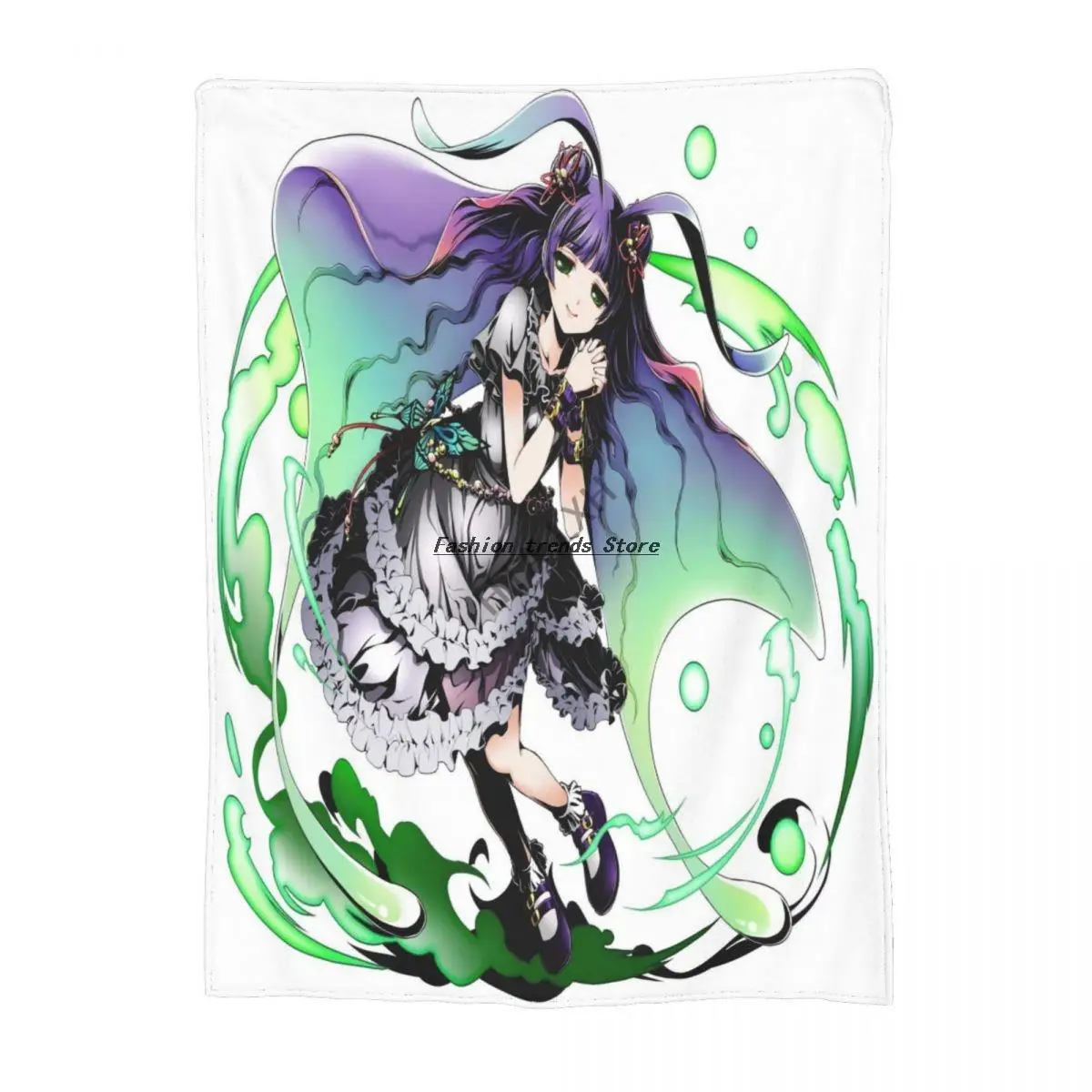 

Divine Gate Story Sherpa Printed Flannel Fleece Blanket Soft Sherpa Blanket Lightweight Sofa Bed Blanket