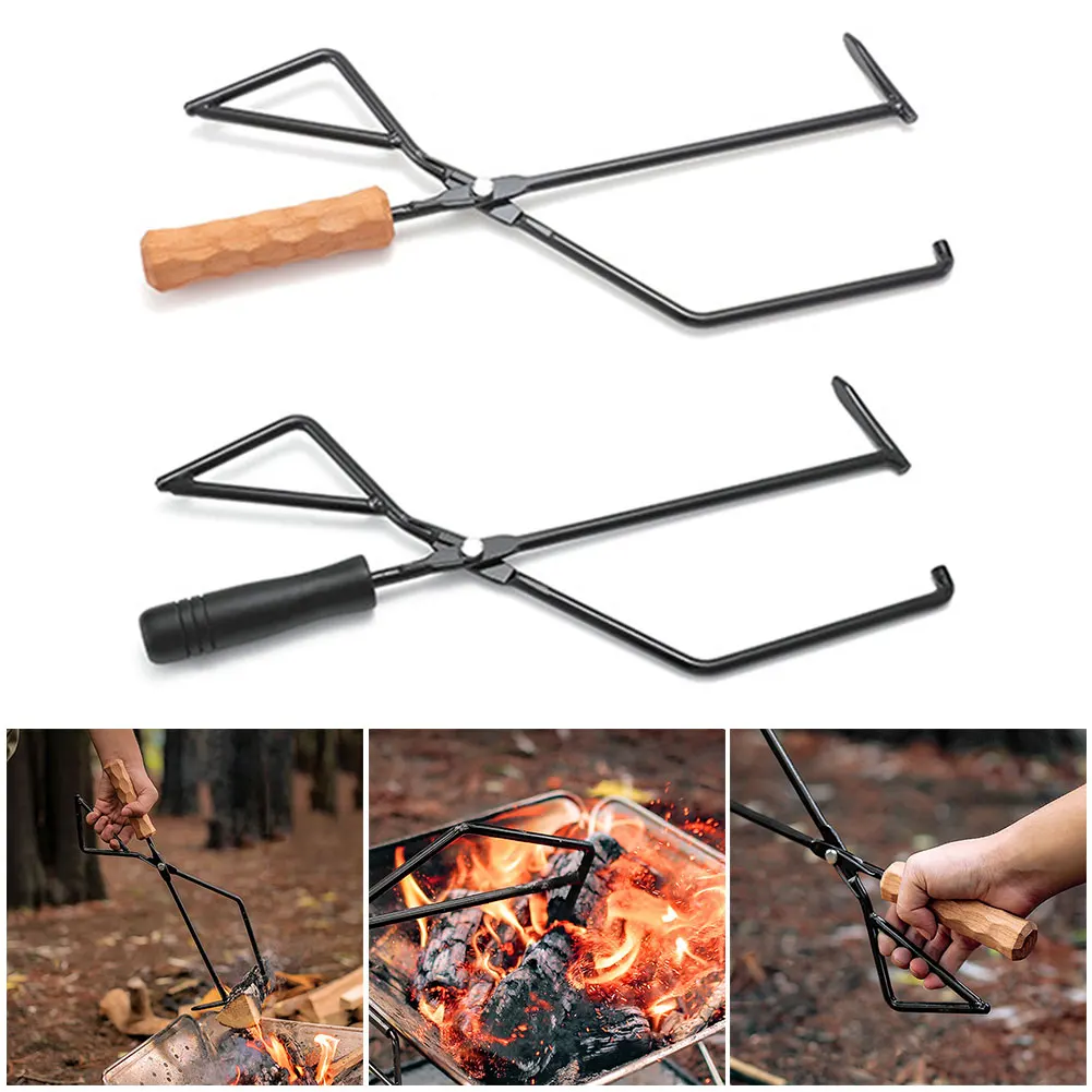 

ISE MOUNT кемпинговый угольный зажим многофункциональные длинные ручные щипцы пружинный дизайн устойчивость к высоким температурам для барбе...