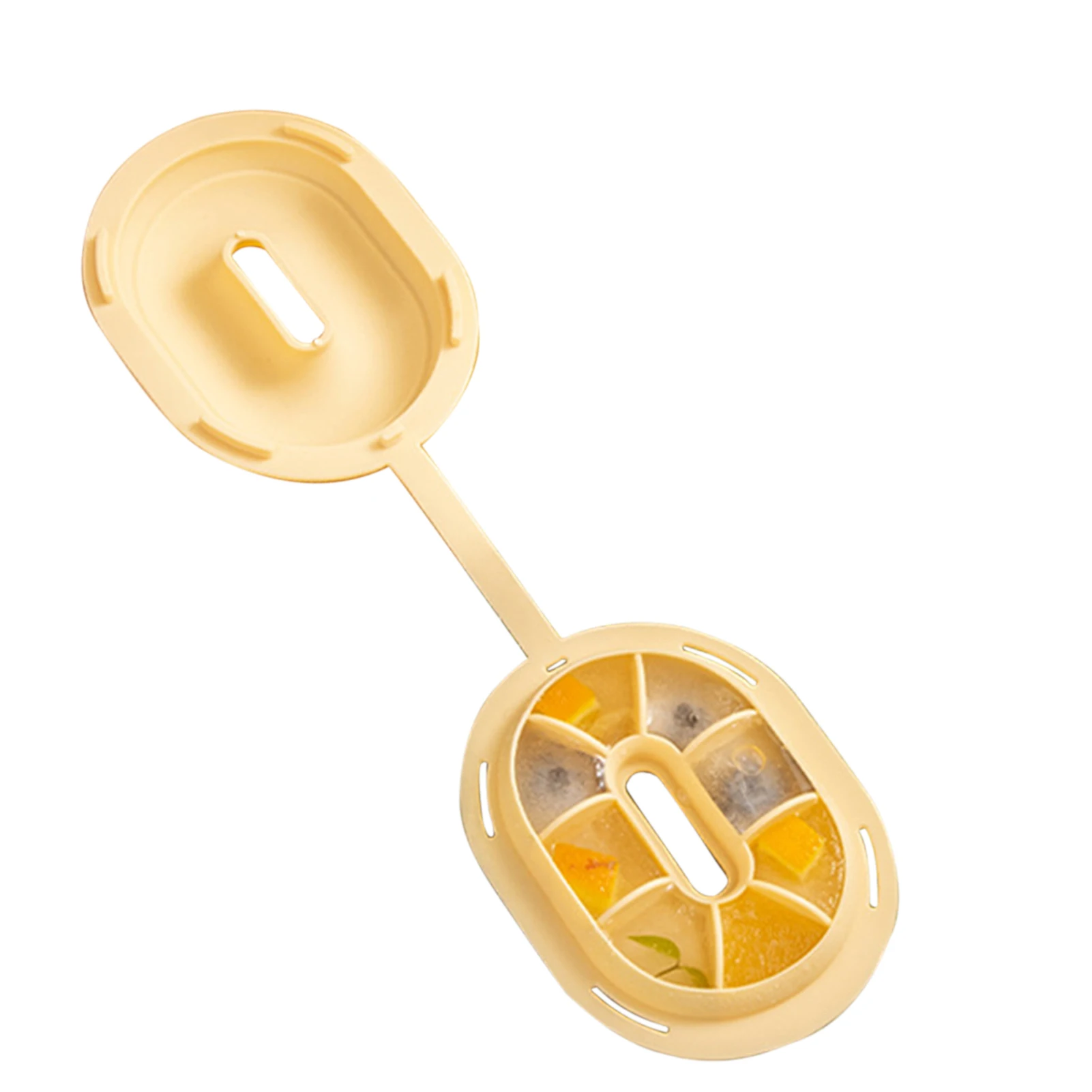 

Лоток для льда с крышкой, легко раскладываемый лоток для льда с 8 отделениями для напитков, силиконовая форма для льда для коктейлей