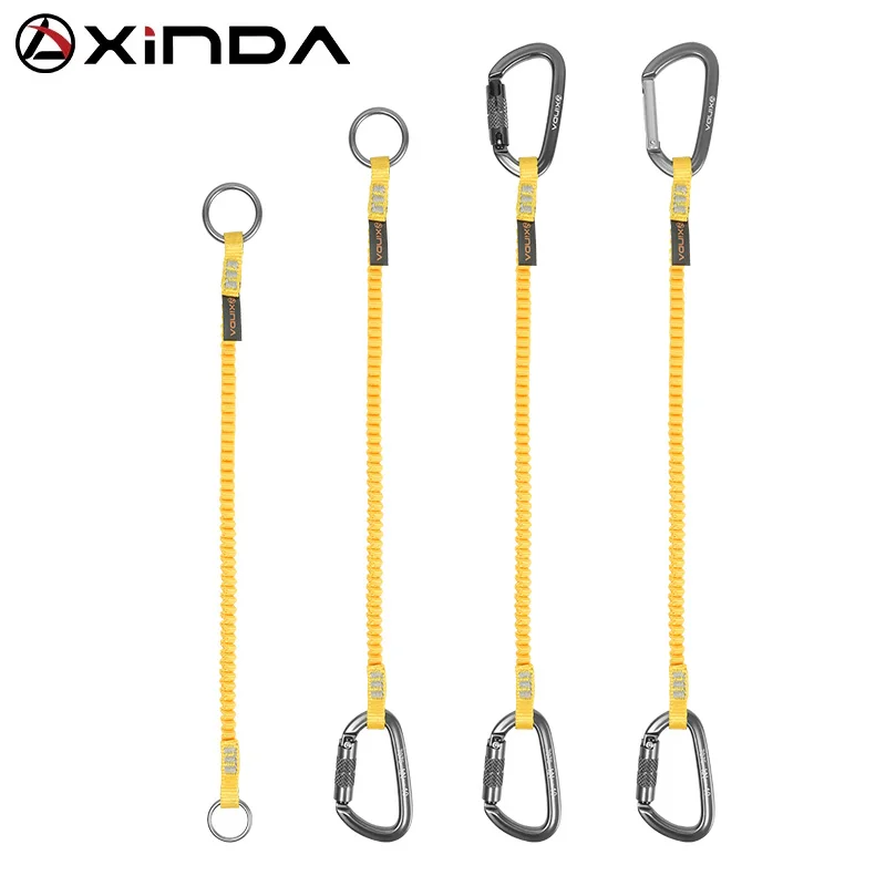 

Xinda Rock Climbing Anti-loss Rope Elastic Sling High-Altitude Tool Anti-Fall Retractable Rope Hanging Buckle Miss Rope