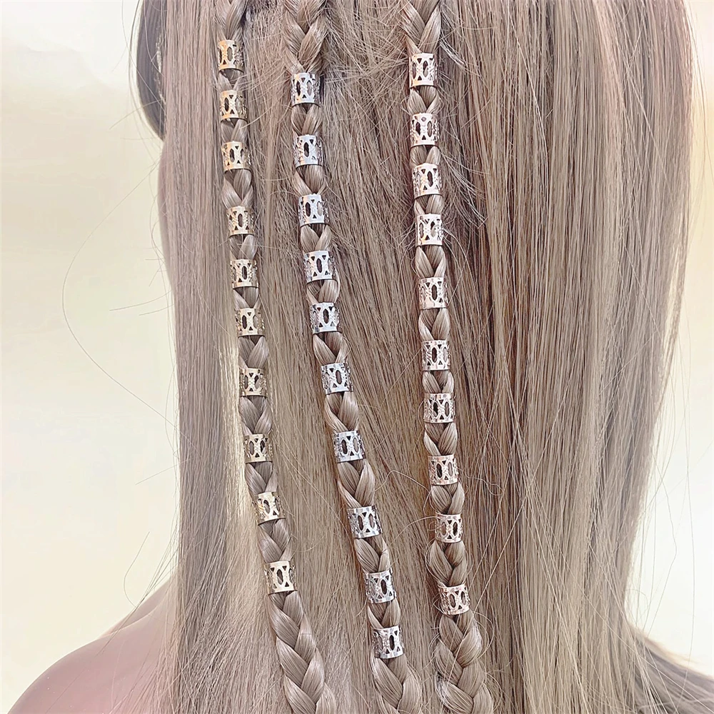 

20/50pcs Hiphop African Braid Spiral Hairpin for Women Girls Dreadlocks Hair Rings Beads Clips Braids Accessories Bead Jewelry