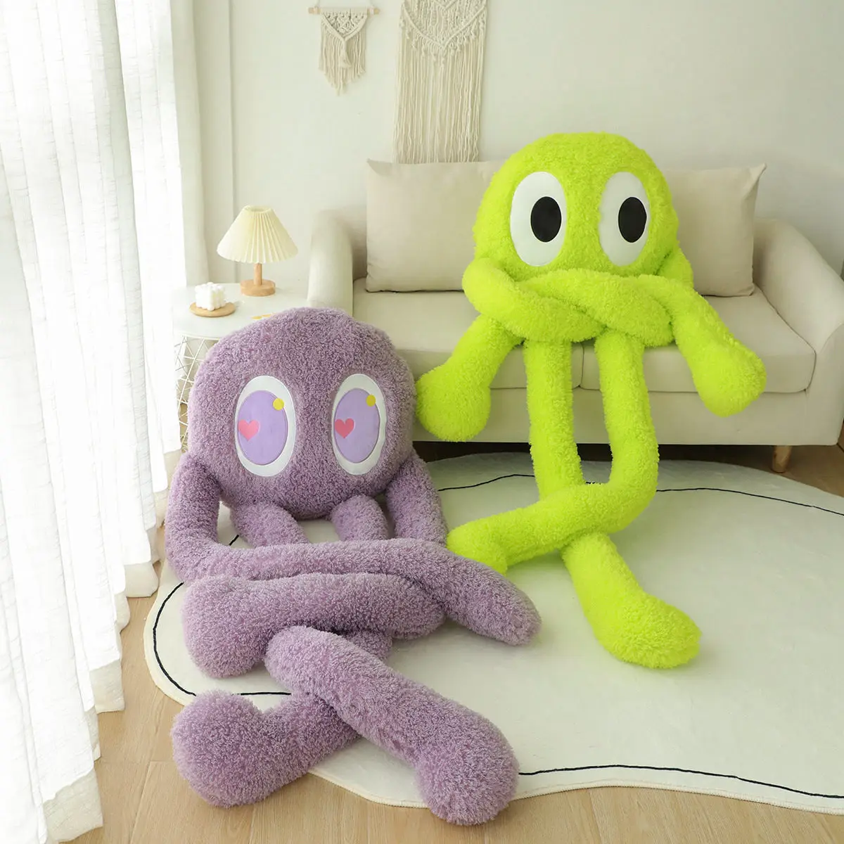 

2M Cute Superstar Octopus Long Legs Long Feet Pillow Large Size Stuffed Animals Plush Toys Sofa Cushion Home Decotation Gift